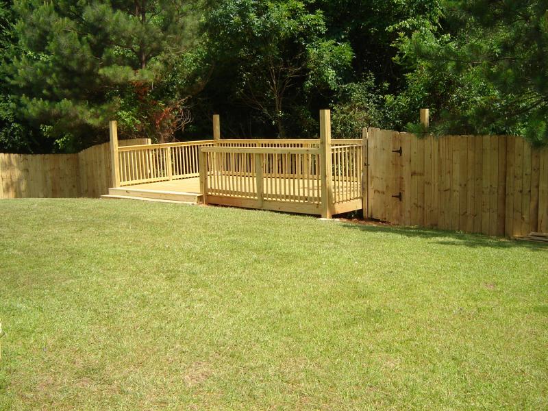 Deck Overhanging Hill